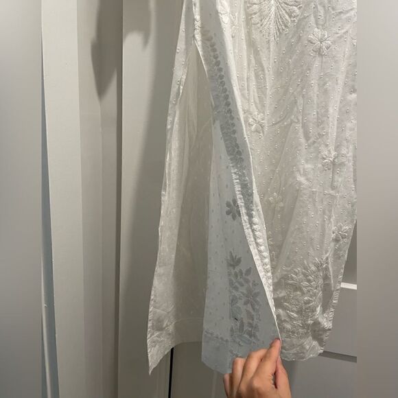 NWT Madison Mathews Hand Embroidered Kaftan - Picture 4 of 5